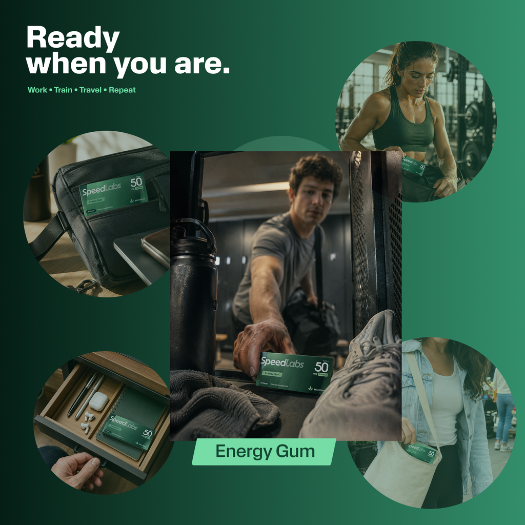 Mint Energy Gum • 6 Sleeves • 48 Pieces
