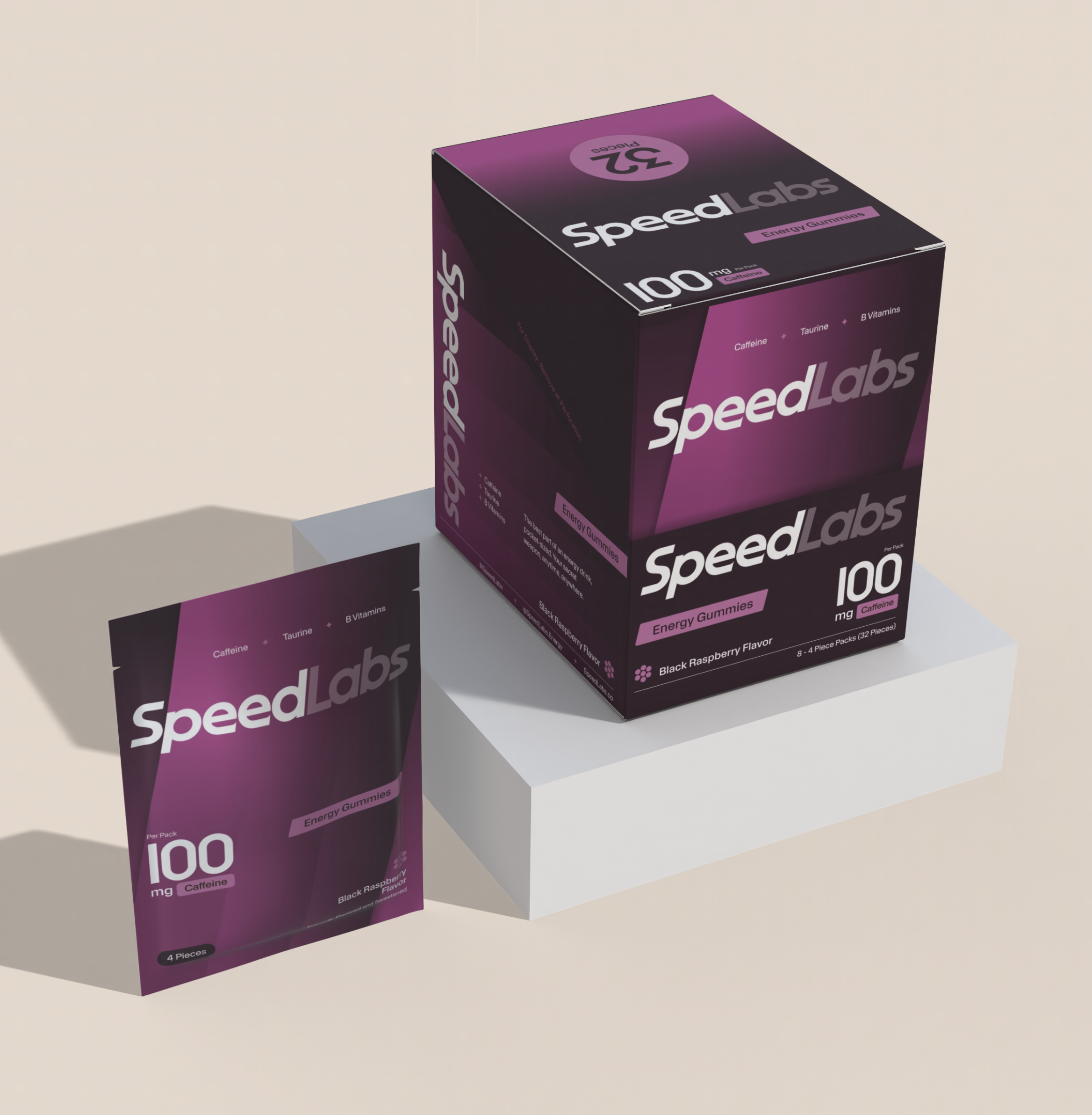 Energy Gummies – Black Raspberry