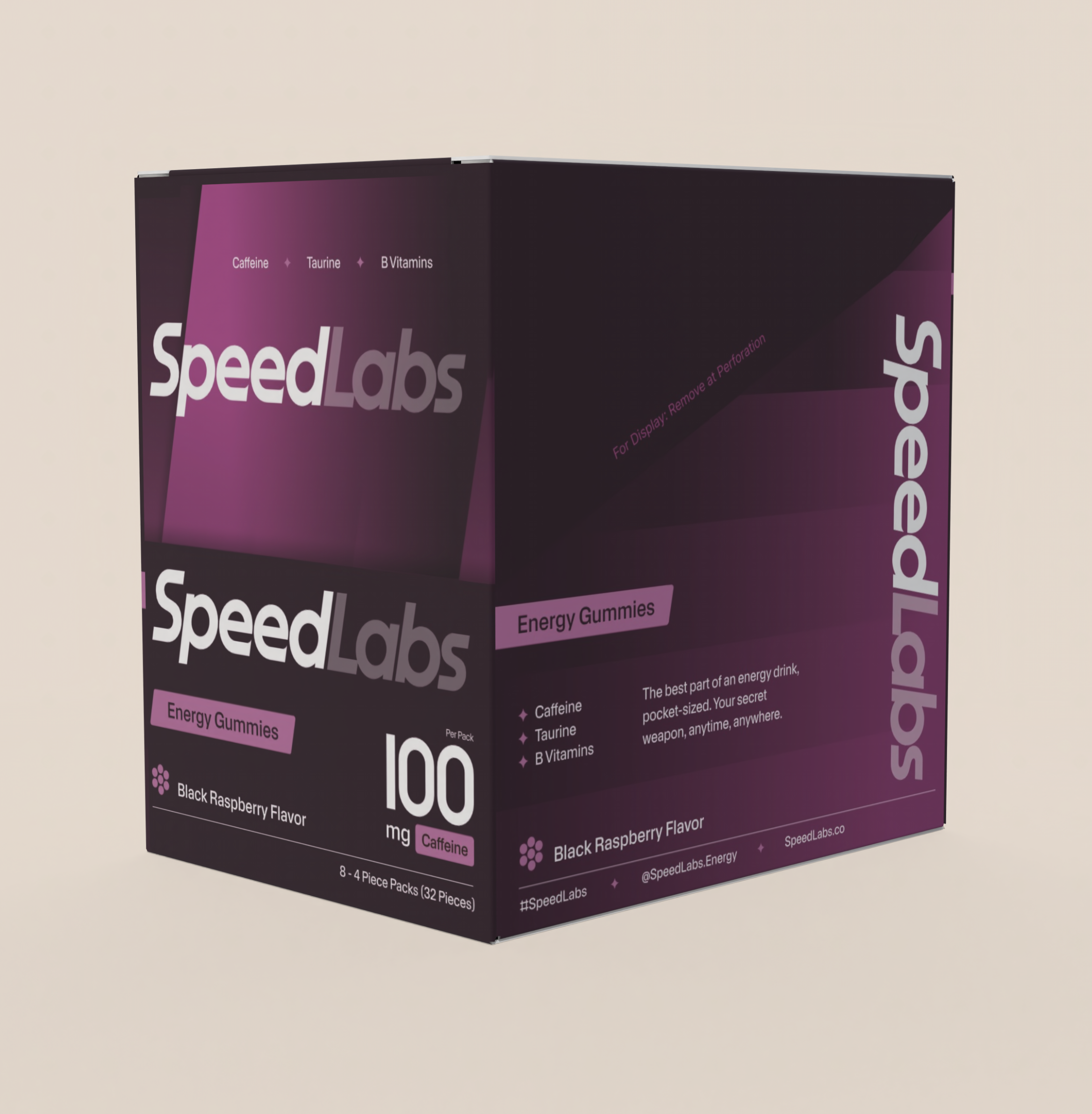 Energy Gummies – Black Raspberry