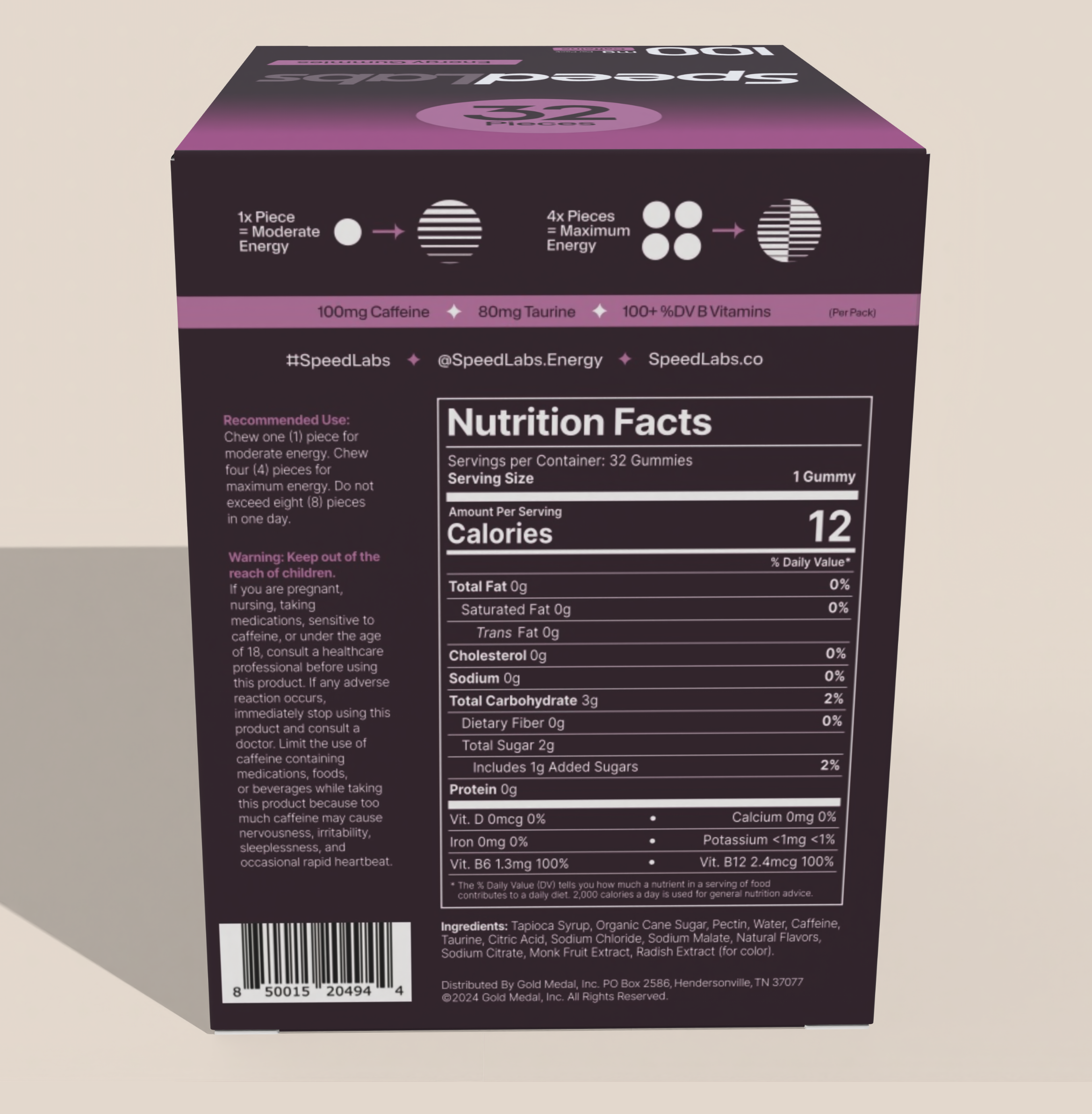 Energy Gummies – Black Raspberry