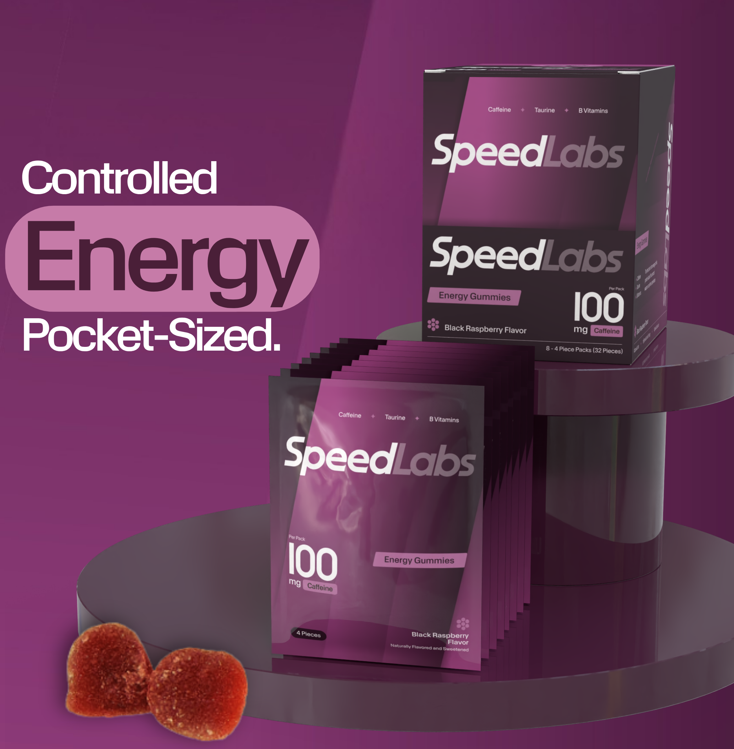 Energy Gummies • 8 Packs • 32 Pieces