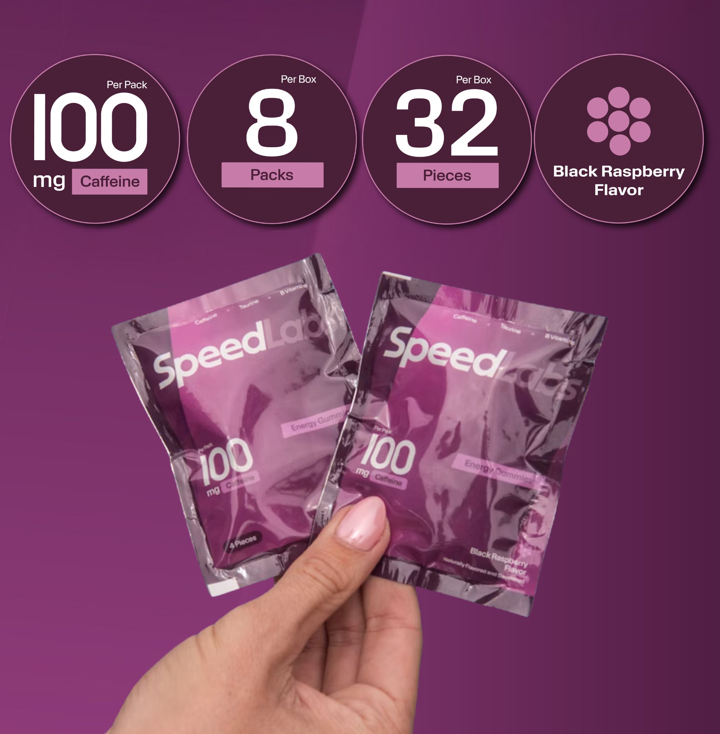 Energy Gummies • 8 Packs • 32 Pieces