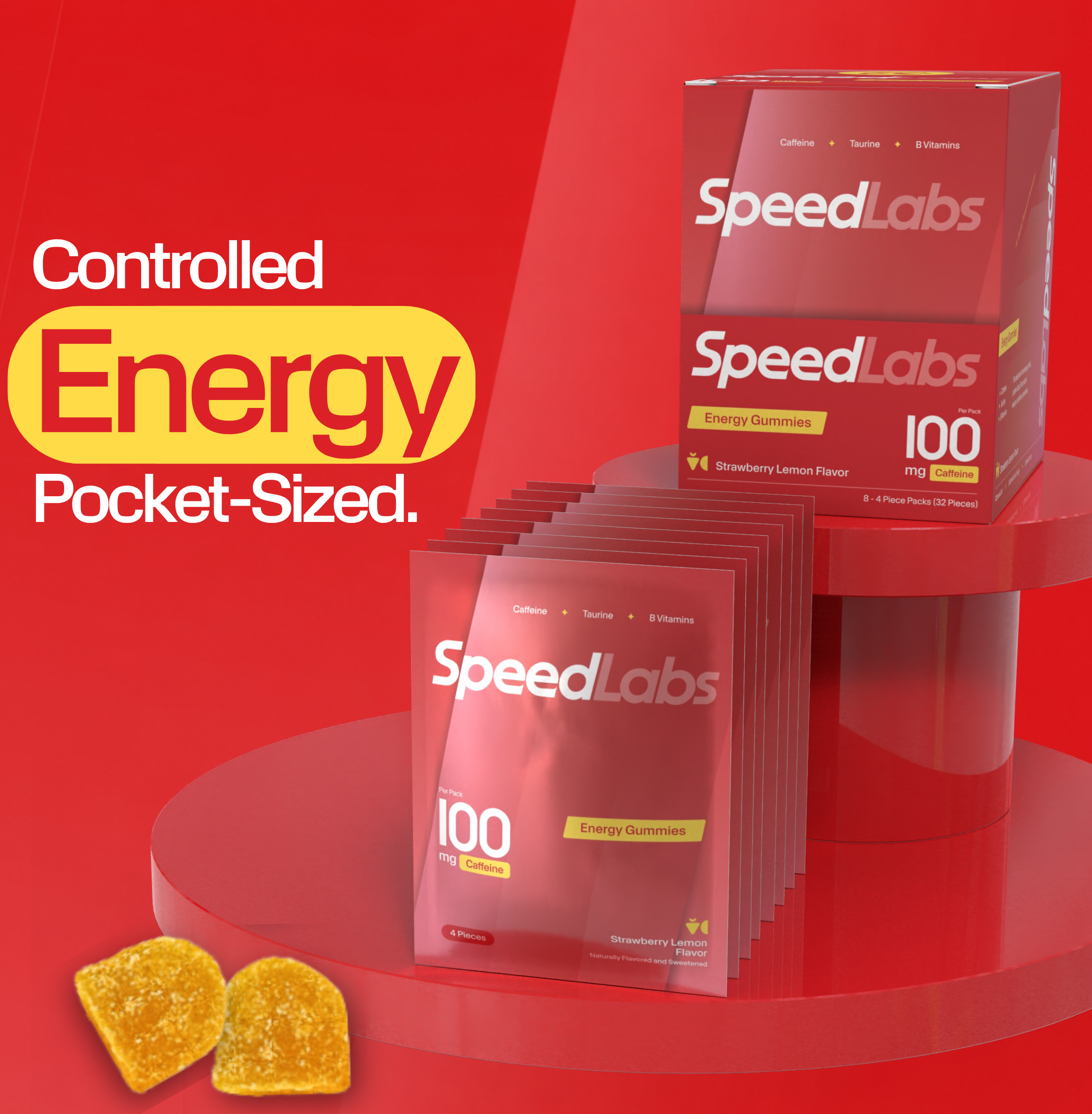 Energy Gummies • 8 Packs • 32 Pieces