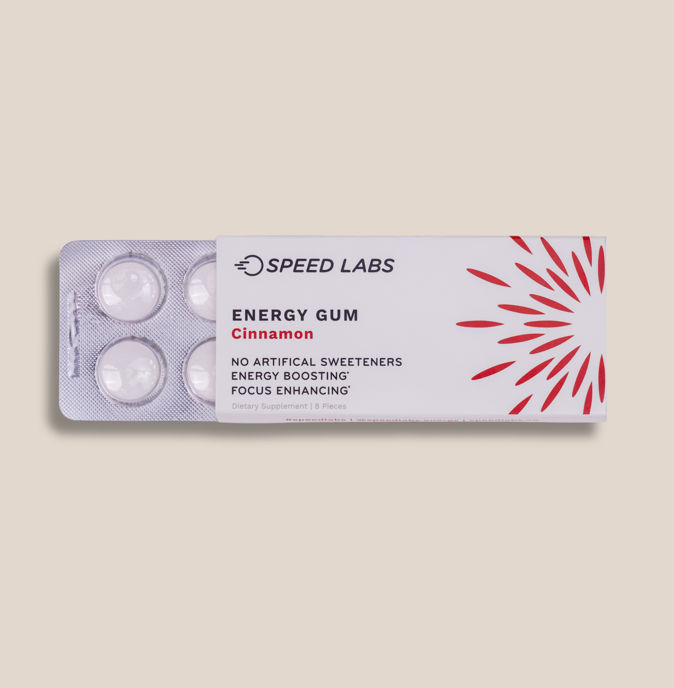 Natural Cinnamon Energy Gum