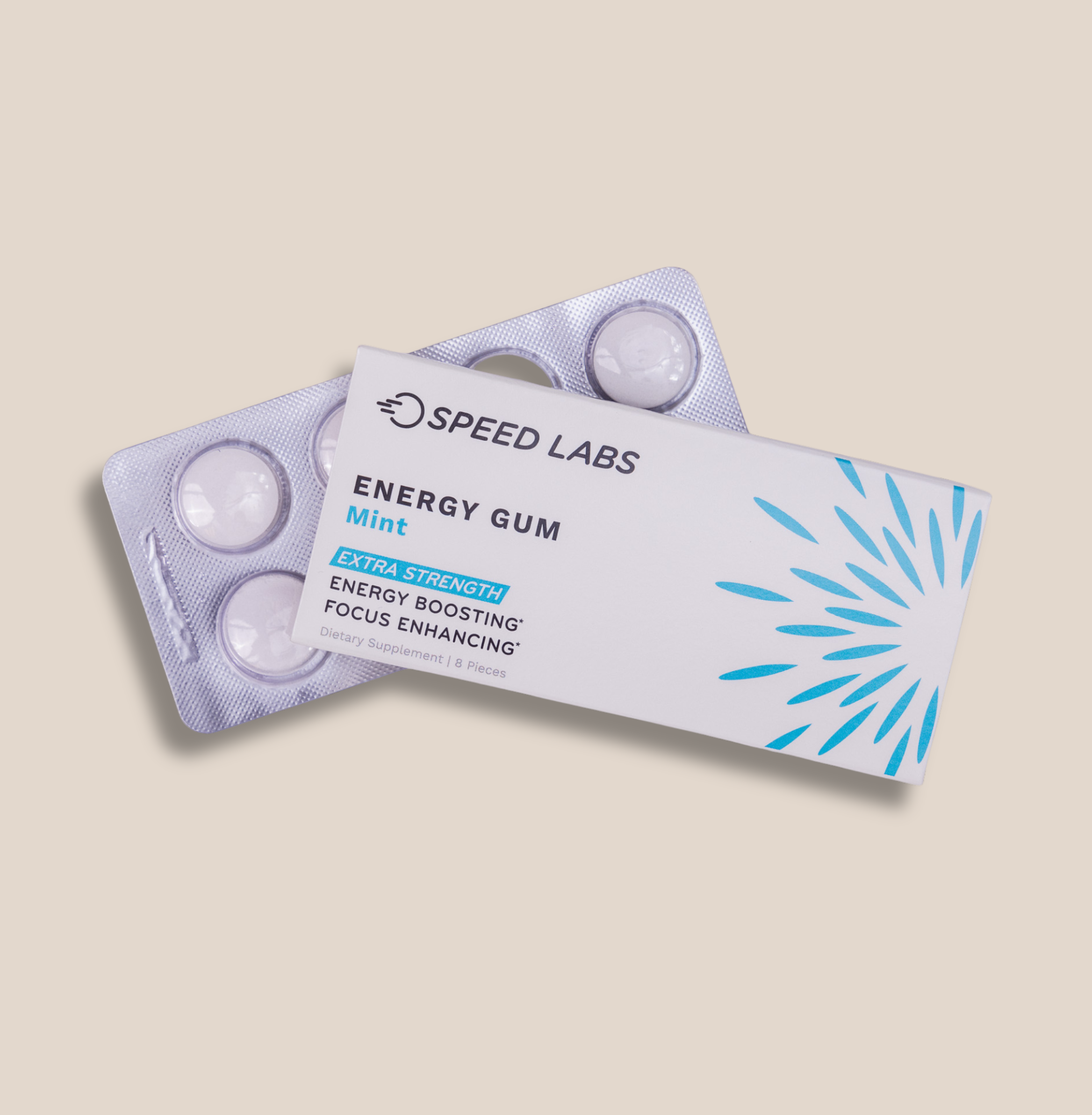 Extra Strength Mint Energy Gum