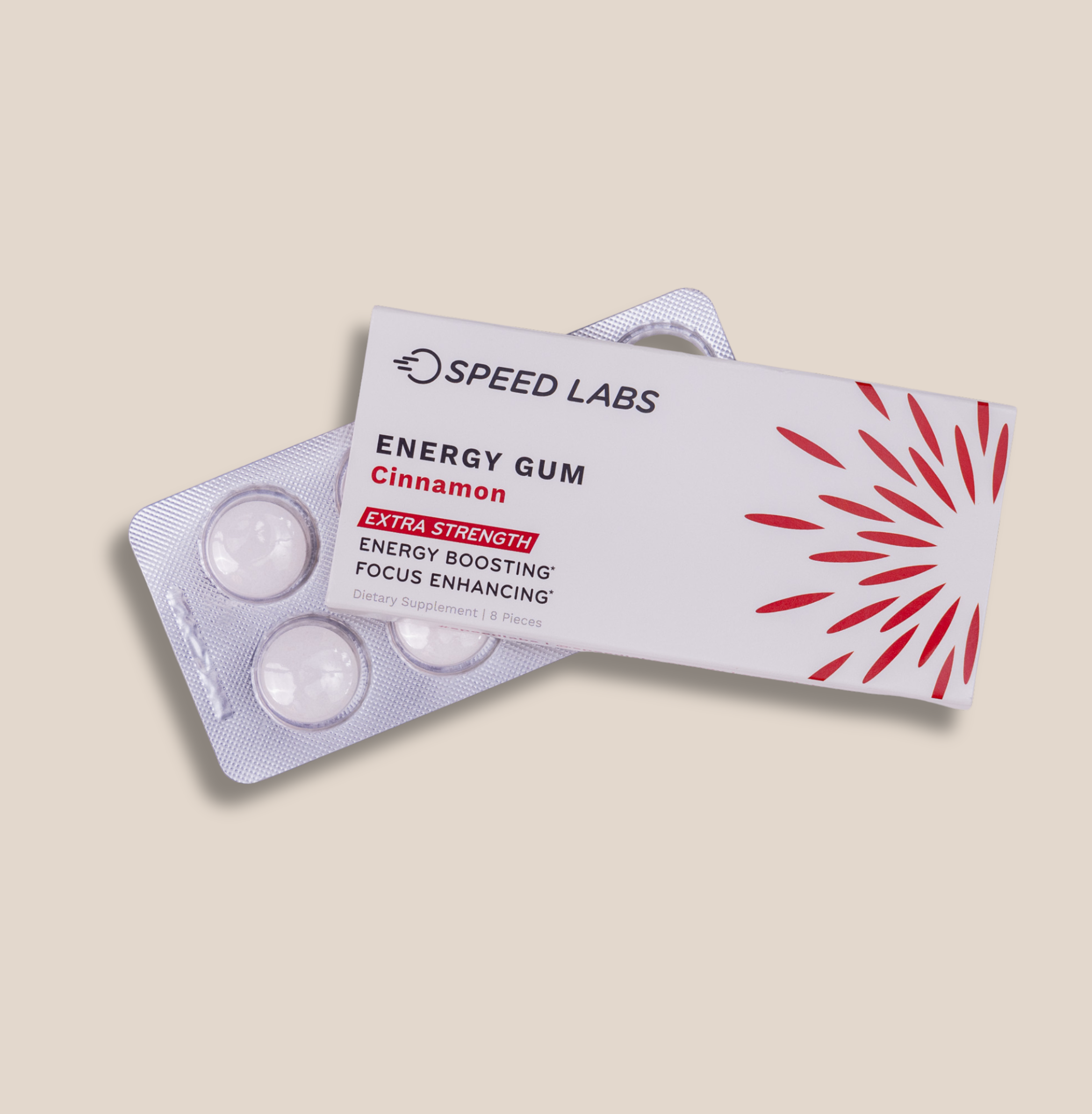 Extra Strength Cinnamon Energy Gum