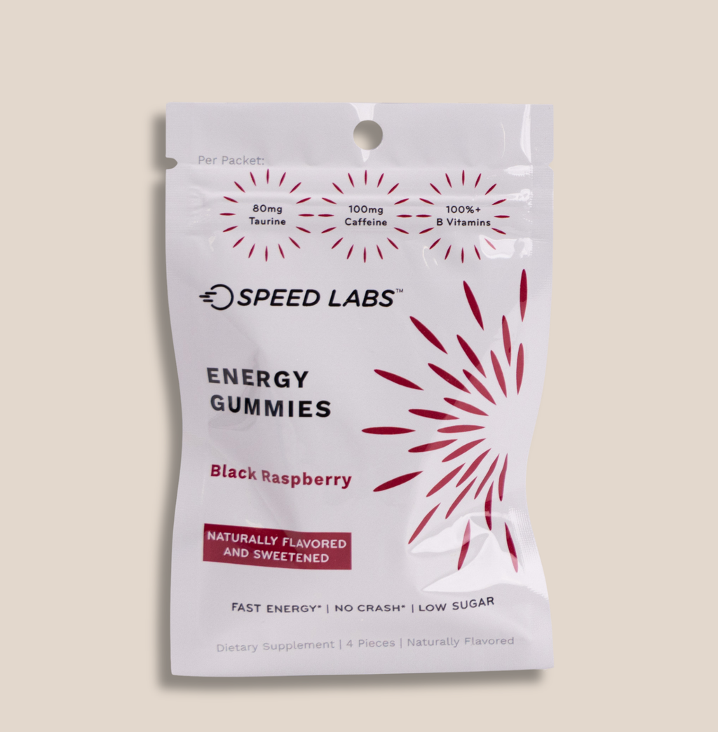 Black Raspberry Energy Gummies 4ct Pouches