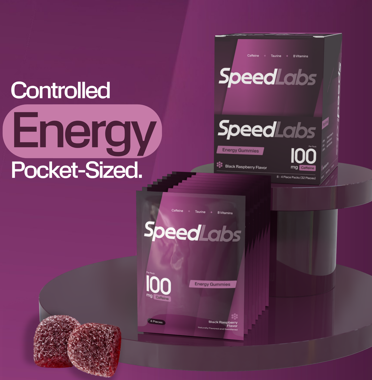 Energy Gummies • 8 Packs • 32 Pieces