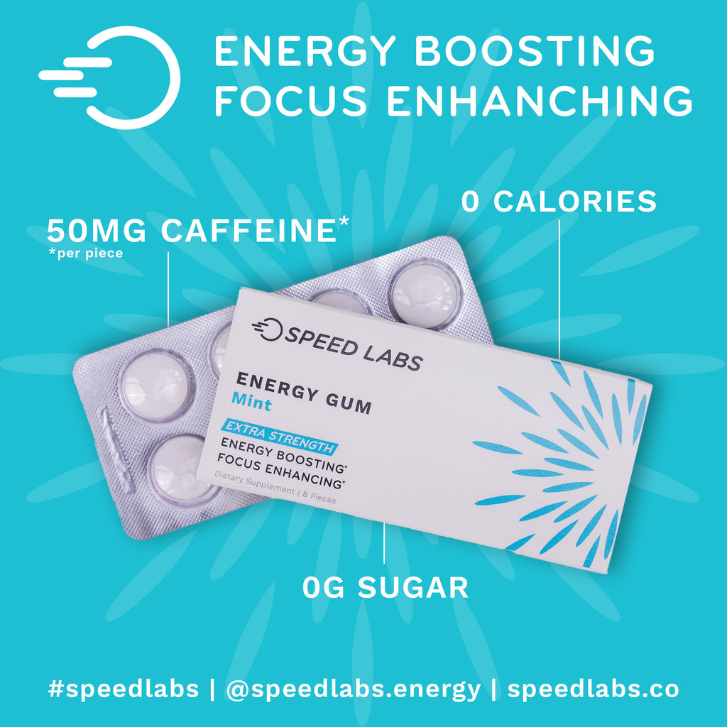 Extra Strength Mint Energy Gum