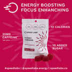 Black Raspberry Energy Gummies 4ct Pouches