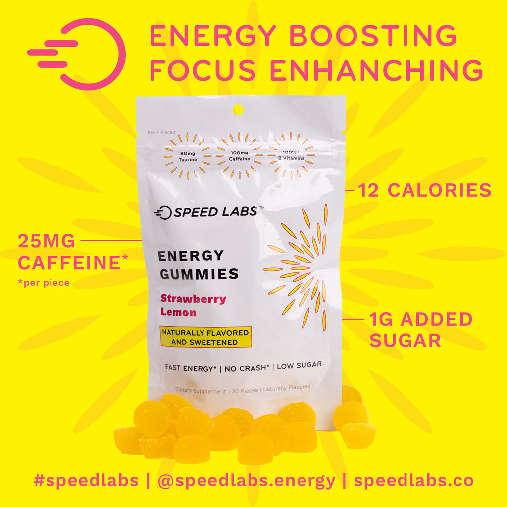 Strawberry Lemon Energy Gummies 30ct Pouch