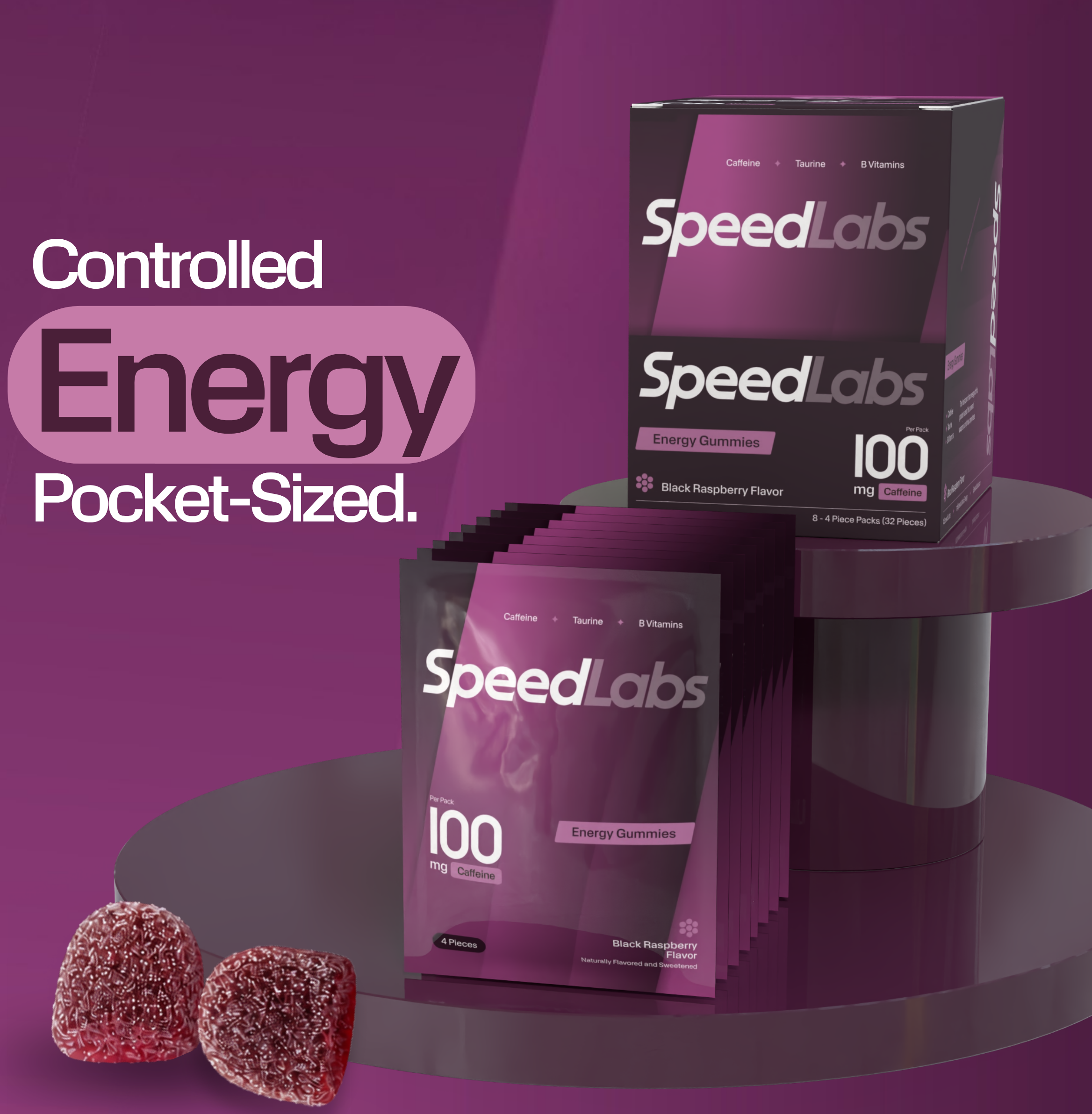 Energy Gummies • 8 Packs • 32 Pieces