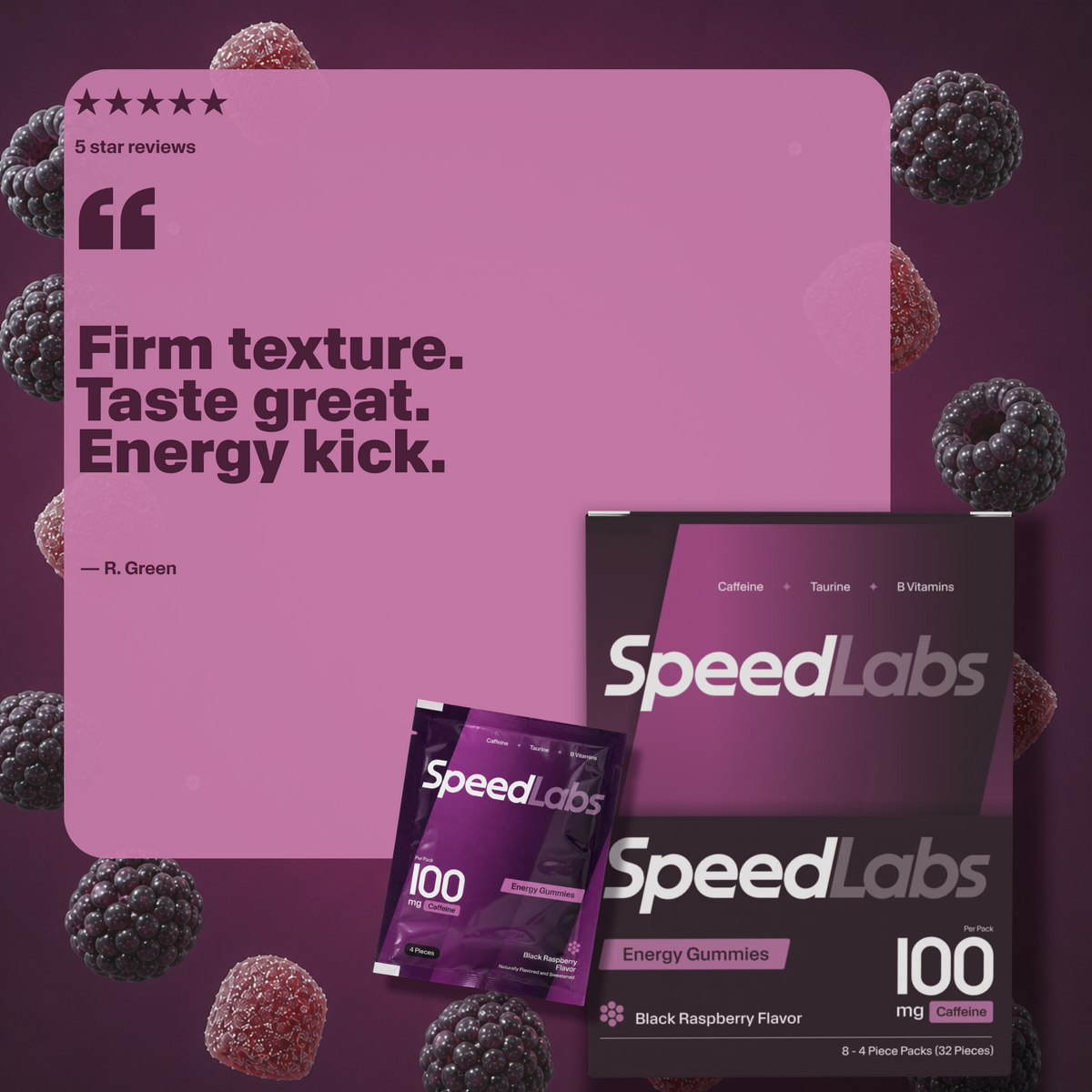 Energy Gummies • 8 Packs • 32 Pieces