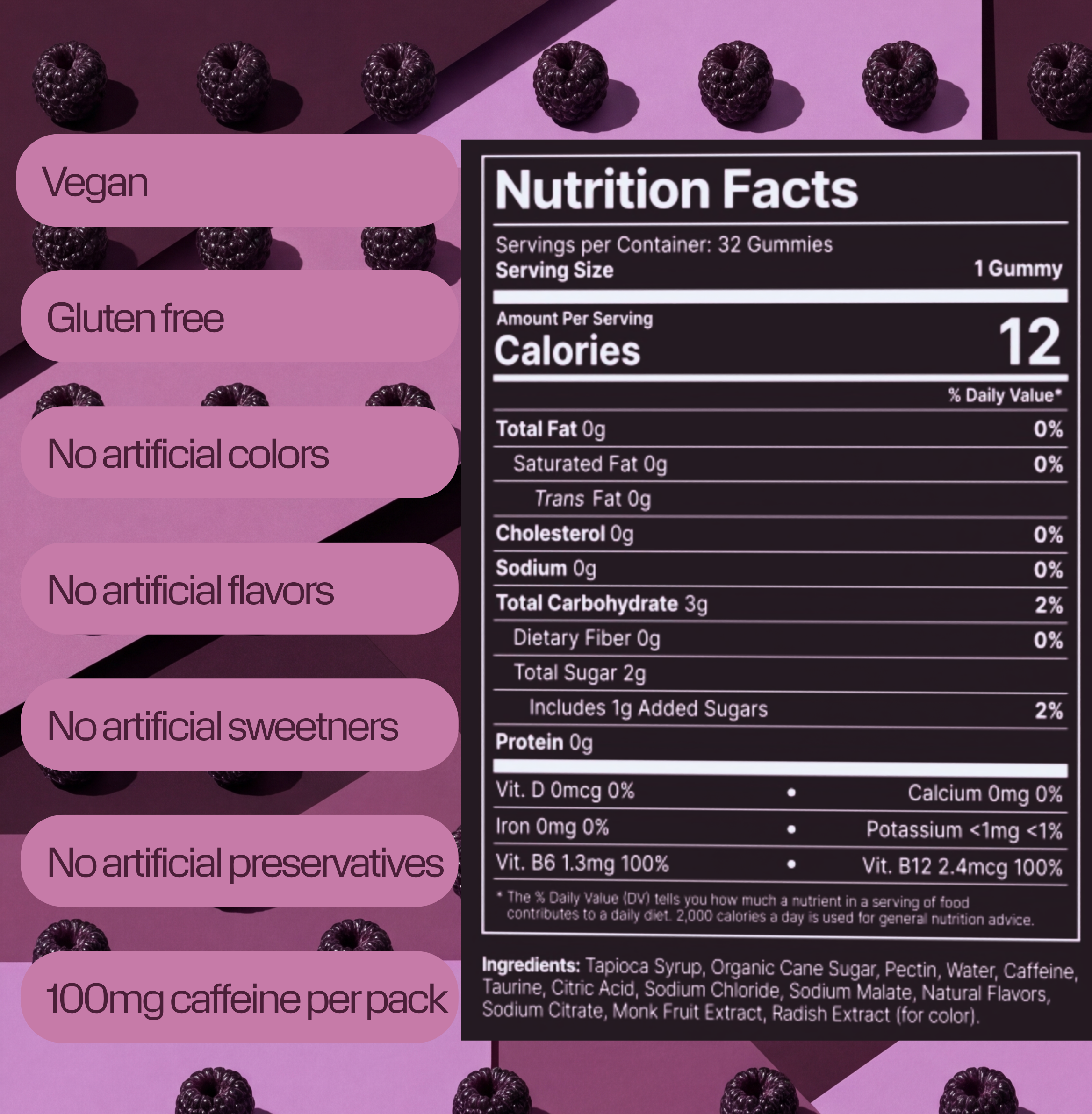 Energy Gummies • 8 Packs • 32 Pieces